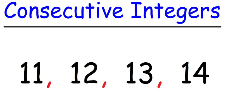 Consecutive Integers