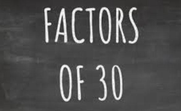 Factors of 30