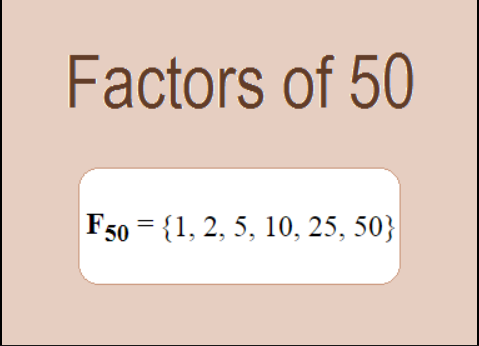 Factors of 50